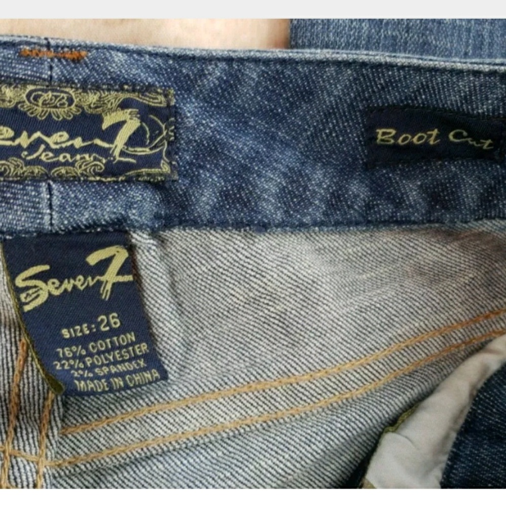 EUC Seven7 womens boot cut 5-pocket jeans Sz 26 - Picture 8 of 8
